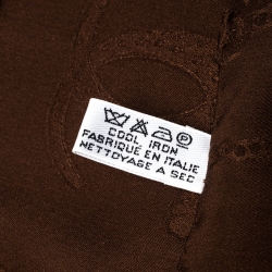 مملوكة مسبقًا Must de Cartier Brown Le Panthere Monogram Silk Square Scarf