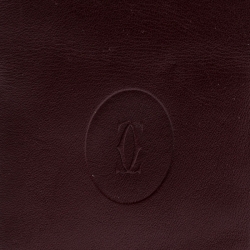 مملوكة مسبقًا Cartier Burgundy Leather Sunglasses Case