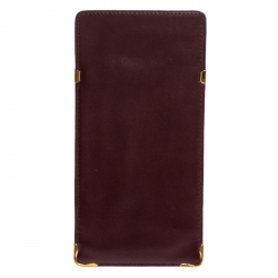 مملوكة مسبقًا Cartier Burgundy Leather Sunglasses Case