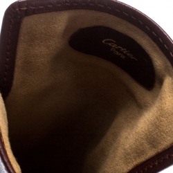 مملوكة مسبقًا Cartier Burgundy Leather Sunglasses Case