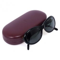 Pre Owned Cartier Black Oval Woman Sunglasses