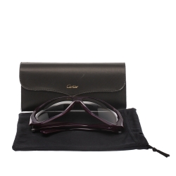 Cartier Purple/Black Gradient Oversized Sunglasses