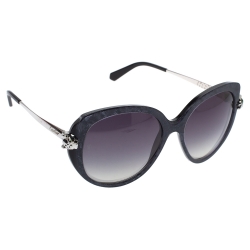 مملوكة مسبقًا Cartier Charcoal/Grey Gradient Panthère Wild de Cartier Sunglasses
