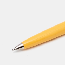 Pre Owned Cartier Diabolo Yellow Lacquer Palladium FInish Mini Ballpoint Pen