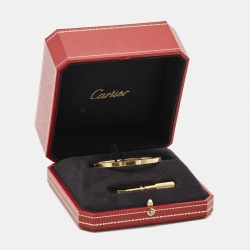 مملوكة مسبقًا Cartier Love 18k Yellow Gold Small Model Bracelet 17