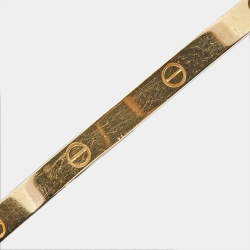 مملوكة مسبقًا Cartier Love 18k Yellow Gold Small Model Bracelet 17