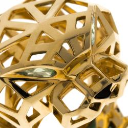 Pre Owned خاتم كارتييه بانثر دو كارتييه عقيق يماني تسافوريت ذهب أصفر عيار 18 مقاس 57