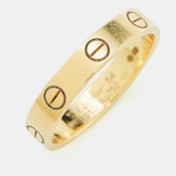 Pre Owned Cartier Love 18k Yellow Gold Wedding Band Ring Size 54