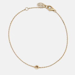 Pre Owned Cartier D'Amour Diamond 18k Yellow Gold XS Model Bracelet