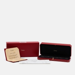 Pre Owned Cartier D'Amour Diamond 18k Yellow Gold XS Model Bracelet