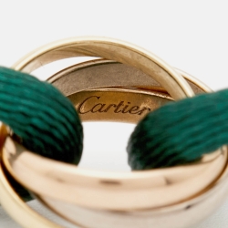 Pre Owned Cartier Trinity 18k Three Tone Gold Cord Bracelet