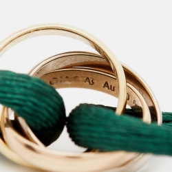 Pre Owned Cartier Trinity 18k Three Tone Gold Cord Bracelet