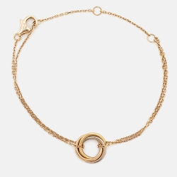 Pre Owned Cartier Trinity 18k Three Tone Gold Bracelet