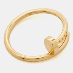 Pre Owned Cartier Juste Un Clou 18k Yellow Gold Small Model Ring Size 53