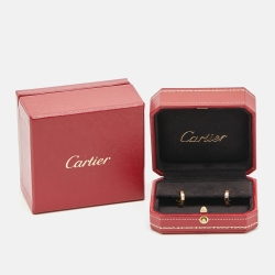 Pre Owned Cartier Love 18k Rose Gold Earrings