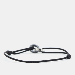 Pre Owned Cartier Love Ceramic Diamond 18K White Gold Adjustable Cord Bracelet