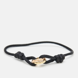 Cartier Trinity 18k Three Tone Gold Adjustable Cord Bracelet