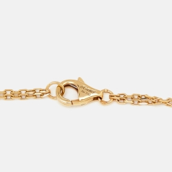 Pre Owned Cartier Love Diamond 18k Yellow Gold Necklace