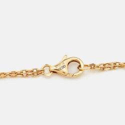 Pre Owned Cartier Love Diamond 18k Yellow Gold Necklace