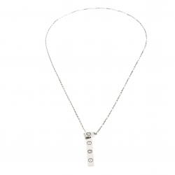 مملوكة مسبقًا Cartier Love Diamond 18k White Gold Adjustable Lariat Necklace