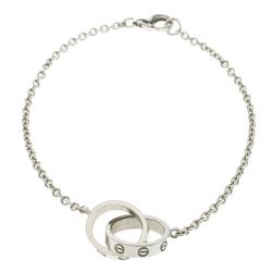 Pre Owned Cartier Love Interlocking 18k White Gold Bracelet 16cm