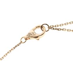 مملوكة مسبقًا Cartier Amulette de Cartier Onyx & Diamond 18k Rose Gold Necklace