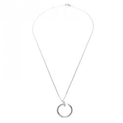 Pre Owned قلادة كارتييه جست أو كلو ذهب أبيض وألماس