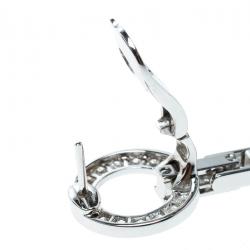 Pre Owned أقراط كارتييه أغرافيه ذهب أبيض عيار 18 وألماس ولؤلؤ رصاصي طويلة 