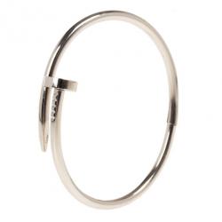 مملوكة مسبقًا أسورة كارتييه جاست أو كلو ذهب أبيض 17 سم