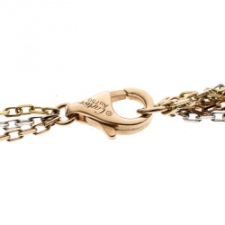 Pre Owned Cartier Trinity 18K Three Tone Gold Multi Chain Necklace