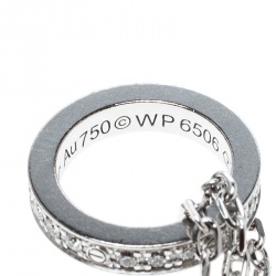 مملوكة مسبقًا قلادة كارتييه لوف سيراميك وألماس ذهب أبيض عيار 18