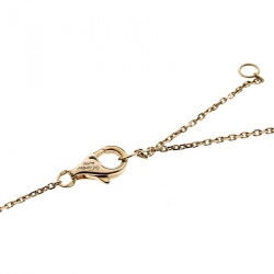 Pre Owned Cartier Amulette de Cartier Diamond Onyx 18k Rose Gold Necklace XS