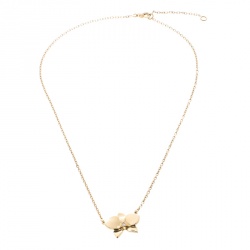 Pre Owned Cartier Caresse D'orchidees Par Cartier Diamond 18k Rose Gold Pendant Necklace