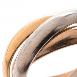 مملوكة مسبقًا خاتم كارتييه ترينتي دي كارتييه ذهب عيار 18 ثلاثي اللون مقاس 51