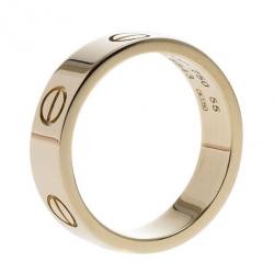Pre Owned Cartier 18K Yellow Gold Love Ring Size 55