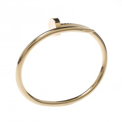 Pre Owned Cartier Juste Un Clou 18k Yellow Gold Bracelet 16cm