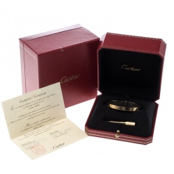 مملوكة مسبقًا سوار كارتييه لوف ذهب أصفر 17سم