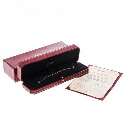 Pre Owned Cartier Diamants Legers de Cartier 7 Diamonds 18k White Gold Bracelet