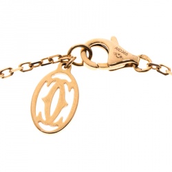 Pre Owned سوار كارتييه ذهب وردي عيار 8 زفير وردي زفيرز لغرز دو كارتييه