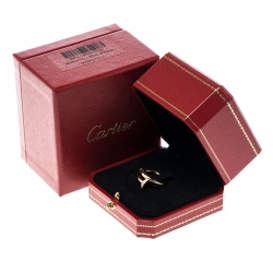 Pre Owned Cartier Juste Un Clou Diamond & 18k Rose Gold Ring 51