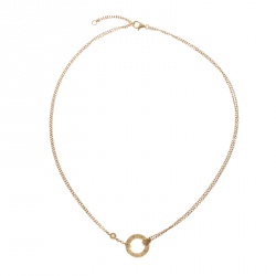 Cartier Love Diamond & 18k Yellow Gold Double Chain Necklace