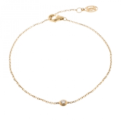 Pre Owned Cartier Diamants Legers de Cartier Diamond 18k Yellow Gold Bracelet