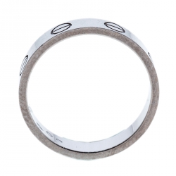 Pre Owned خاتم كارتييه ميني لوف ذهب أبيض عيار 18 مقاس 52