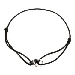 Pre Owned Cartier Love 18K White Gold Black Ceramic Diamond Bracelet