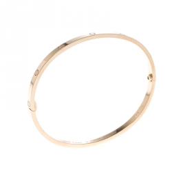 Pre Owned سوار كارتييه لاف SM ذهب وردي عيار 18 17 سم