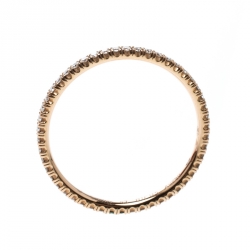 Pre Owned Cartier Étincelle de Cartier Diamond 18k Rose Gold Eternity Wedding Band Ring