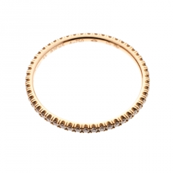 Pre Owned Cartier Étincelle de Cartier Diamond 18k Rose Gold Eternity Wedding Band Ring