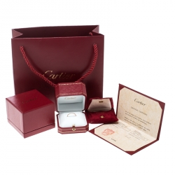 Pre Owned Cartier Étincelle de Cartier Diamond 18k Rose Gold Eternity Wedding Band Ring