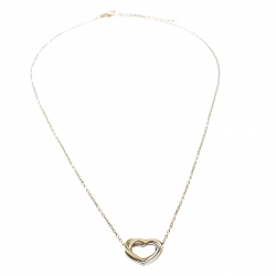 Pre Owned Cartier Trinity de Cartier Heart Three Tone 18k Gold Necklace