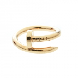 Pre Owned Cartier Juste Un Clou 18k Yellow Gold Ring Size 51